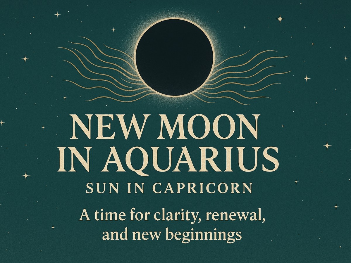 A New Beginning Under the Aquarius New&nbsp;Moon